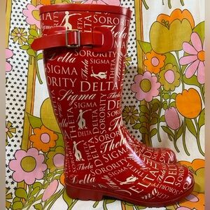 Delta Sigma Theta Sorority Rainboots